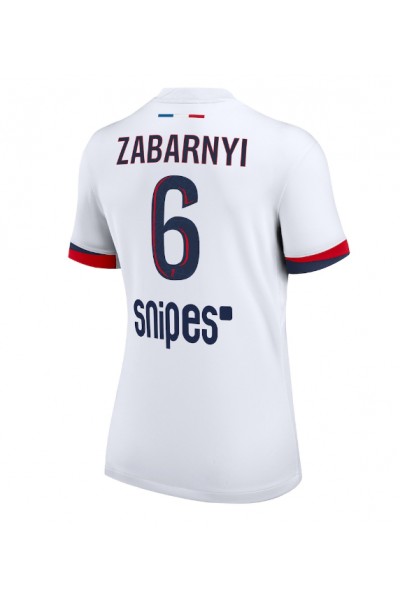 Paris Saint-Germain Illia Zabarnyi #6 Jalkapallovaatteet Naisten Vieraspaita 2025-26 Lyhythihainen Paris Saint-Germain Illia Zabarnyi #6 Jalkapallovaatteet Naisten Vieraspaita 2025-26 Lyhythihainen